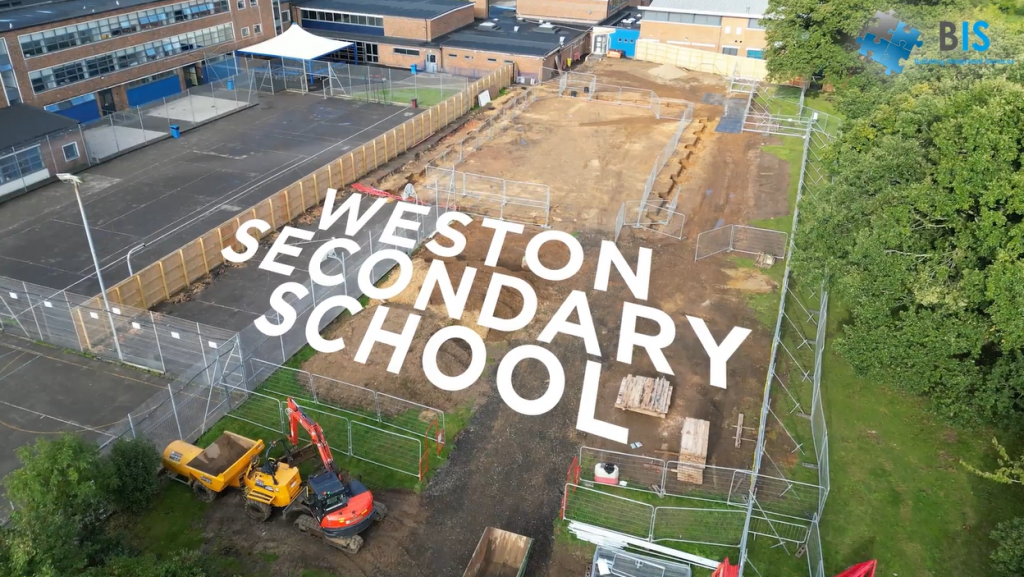 Weston Secondary School Time lapse video for sports hall. Hamwic
